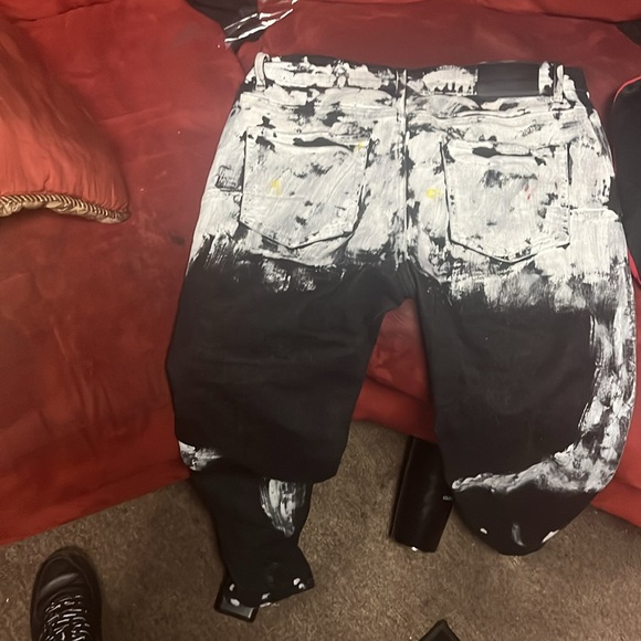 Purple jeans black and white - Picture 2 of 4